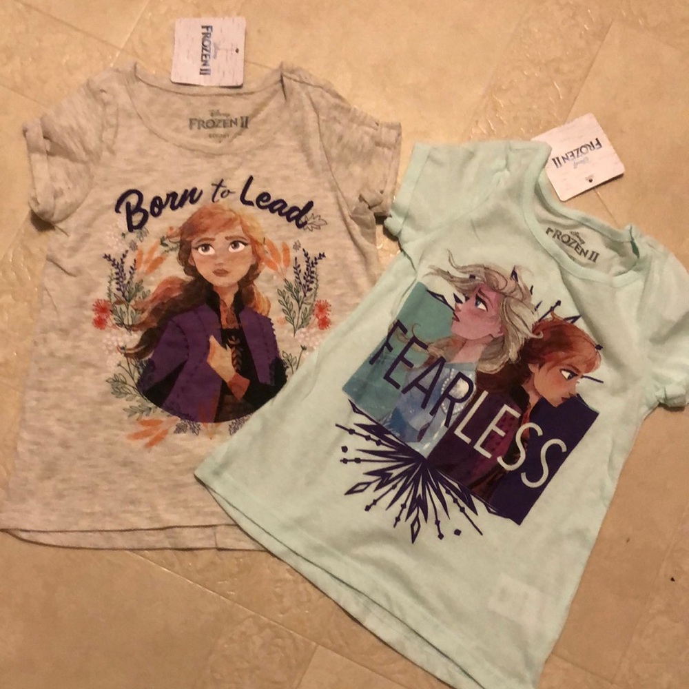 NWT Girls size 4, Disney frozen II T-shirts.